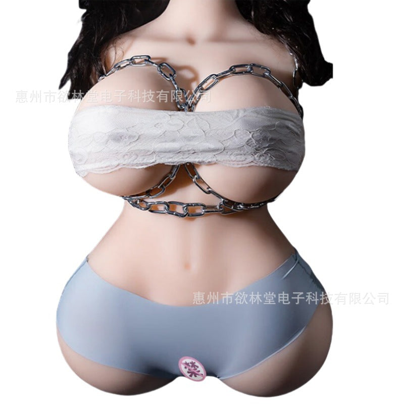 12Round Hip Half-Body Silicone Doll Airplane Cup Male Adult Sex Toy Big Butt Mold Masturbator