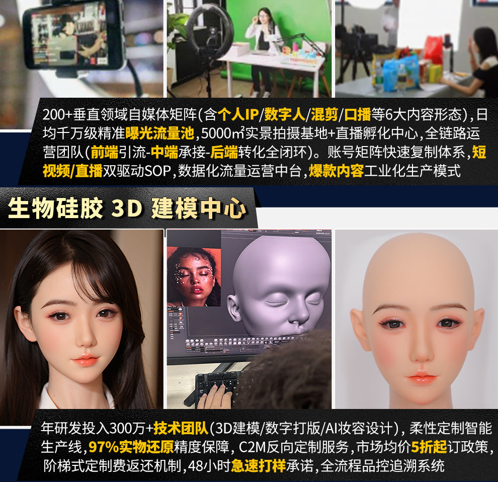 Experience Center Silicone Adult Doll Male Hand-Made High-End Realistic Doll ai Robot Sex Inflatable Doll